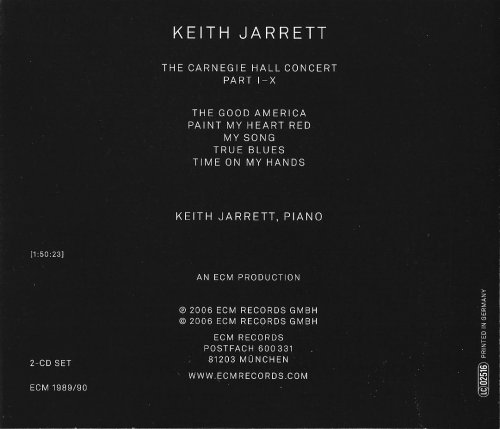 Keith Jarret - The Carnegie Hall Concert (2006) CD-Rip