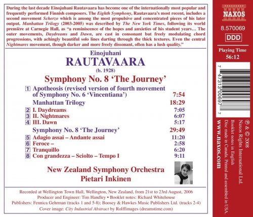 New Zealand Symphony Orchestra, Pietari Inkinen - Rautavaara: Symphony No. 8, "The Journey" / Manhattan Trilogy / Apotheosis (2008)