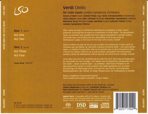 Sir Colin Davis, London Symphonie Orchestra - Verdi: Otello (2010) [SACD]