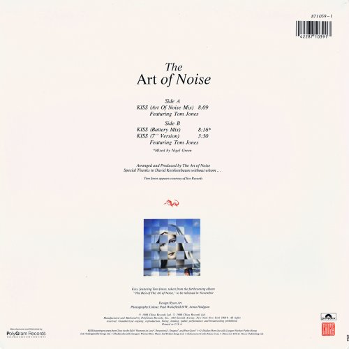 The Art Of Noise Featuring Tom Jones - Kiss (US 12") (1988)