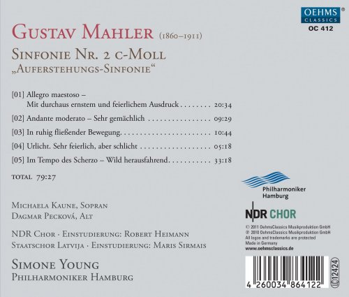 Michaela Kaune, Dagmar Pecková, Philharmoniker Hamburg, Simone Young - Mahler: Sinfonie Nr. 2 (2012)