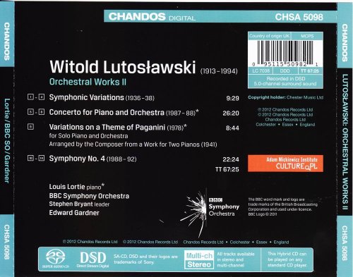 Edward Gardner, BBC Symphony Orchestra - Lutosławski: Orchestral Works, Volume II (2012) [SACD]