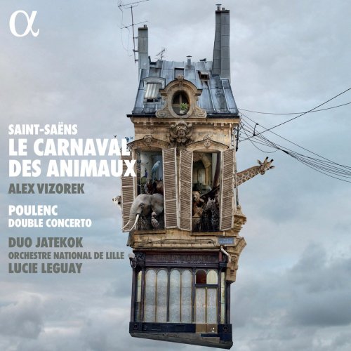 Duo Jatekok, Orchestre National de Lille, Lucie Leguay & Alex Vizorek - Saint-Saëns: Le carnaval des animaux - Poulenc: Double Concerto (2021) [Hi-Res]
