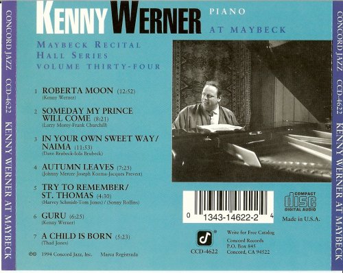 Kenny Werner - Live at Maybeck Recital Hall, Vol.34 (1994)