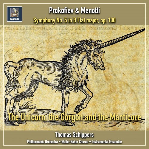 Walter Baker Chorus, Philharmonia Orchestra, Thomas Schippers - Prokofiev: Symphony No. 5 in B-Flat Major, Op. 100 - Menotti: The Unicorn, the Gorgon and the Manticore (2021) [Hi-Res]