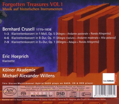 Michael Alexander Willens, Die Kölner Akademie - Forgotten Treasures, Vol.1 (2006)