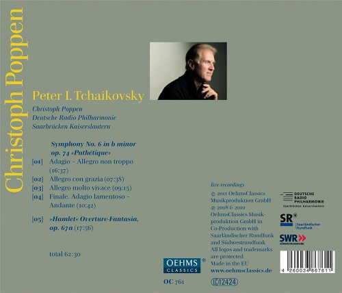 Christoph Poppen, Deutsche Radio Philharmonie - Tchaikovsky: Symphonie No. 6 "Pathétique", Hamlet (2011)