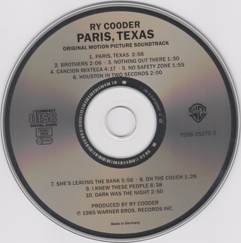 Ry Cooder - Paris-Texas (1988)