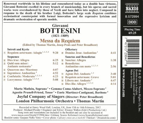 London Philharmonic Orchestra, Thomas Martin - Bottesini: Messa da Requiem (2013) CD-Rip