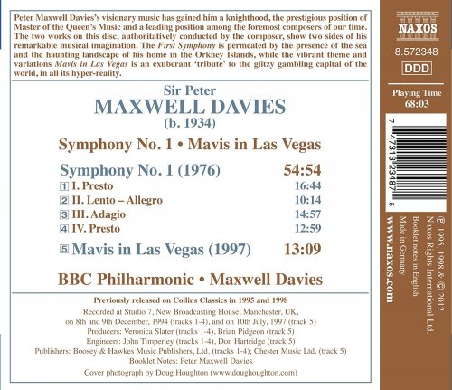 BBC Philharmonic, Peter Maxwell Davies - Maxwell Davies: Symphony No. 1 & Mavis in Las Vegas (2012)