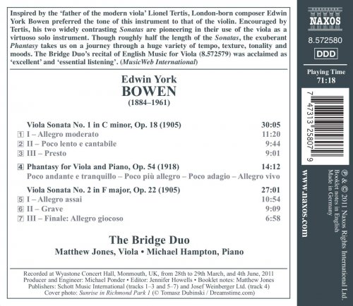 The Bridge Duo: Matthew Jones, Michael Hampton - Bowen: Viola Sonatas Nos. 1 & 2 (2011)