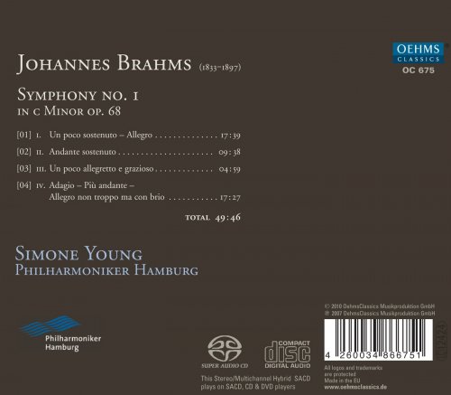 Hamburg Philharmonic, Simone Young - Brahms: Symphony No. 1 in C minor, Op. 68 (2010)