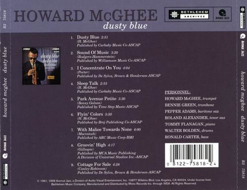 Howard McGhee - Dusty Blue (1961) Flac