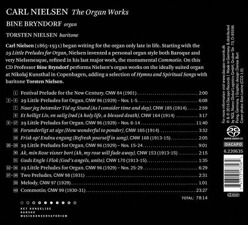 Torsten Nielsen, Bine Katrine Bryndorf - Nielsen: The Organ Works (2017) [Hi-Res]