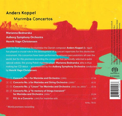 Aalborg Symphony Orchestra, Henrik Vagn Christensen - Anders Koppel: Marimba Concertos (2014) [Hi-Res]