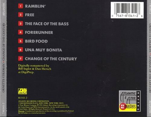 Ornette Coleman - Change Of The Century (1960) 320 kbps+CD Rip