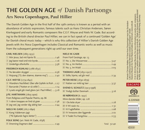 Ars Nova Copenhagen, Paul Hillier - The Golden Age of Danish Partsongs (2014) [Hi-Res]