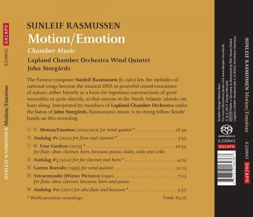 Lapland Chamber Orchestra, John Storgårds - Sunleif Rasmussen: Motion-Emotion & Chamber Music  (2013) [Hi-Res]