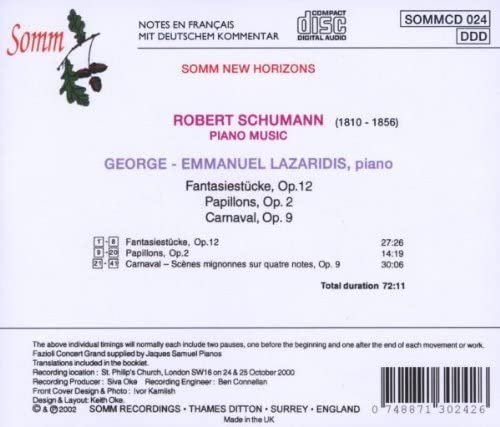 George-Emmanuel Lazaridis - Schumann: Piano Music (2014)