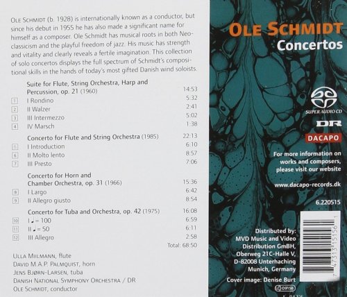 Ulla Miilmann, David M.A.P Palmquist, Jens Bjørn-Larsen, Danish National Symphony Orchestra, Ole Schmidt - Schmidt: Concertos (2006) [Hi-Res]