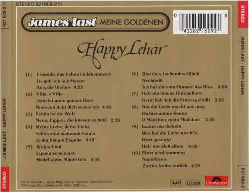 James Last - Happy Lehar (1969) [1984]