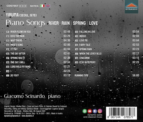 Giacomo Scinardo - Yiruma: Piano Songs (2021) [Hi-Res]