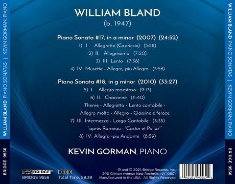 Kevin Gorman - William Bland: Piano Sonatas Nos. 17 & 18 (2021) Hi-Res