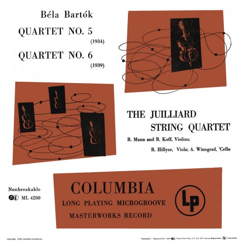 Juilliard String Quartet - Bartók: Quartet No. 5 & Quartet No. 6 (Remastered) (2021) [Hi-Res]