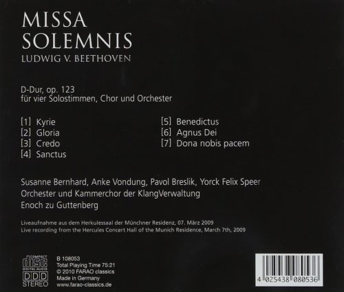 Enoch zu Guttenberg - Beethoven: Missa Solemnis (2010) Hi-Res