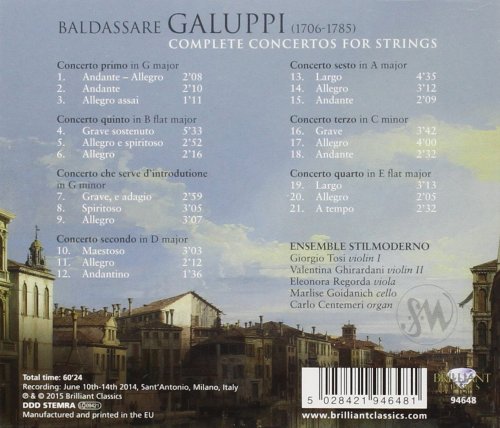 Ensemble StilModerno - Galuppi Complete Concertos for Strings (2015)