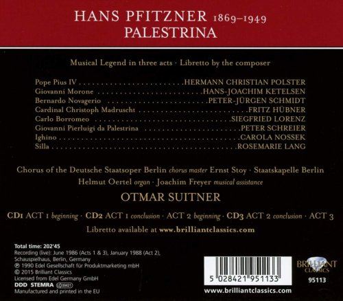 Staatskapelle Berlin, Chor der Deutschen Staatsoper Berlin, Otmar Suitner - Pfitzner: Palestrina (2015)