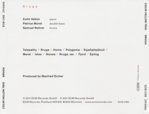 Colin Vallon, Patrice Moret, Samuel Rohrer - Rruga (2011) CD Rip
