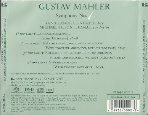 San Francisco Symphony, Michael Tilson Thomas - Mahler: Symphony No. 1 (2002) [SACD]