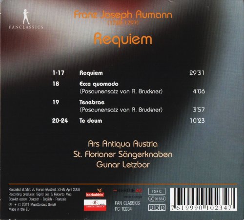 Ars Antiqua Austria, Gunar Letzbor - Franz Joseph Aumann: Requiem (2011) CD-Rip