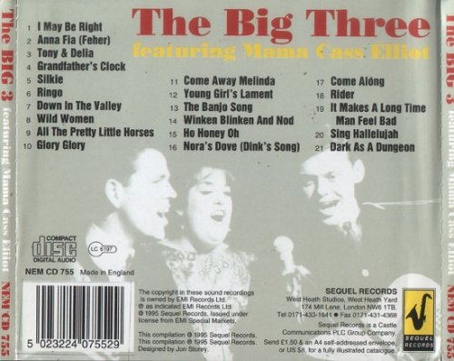 Big 3, Mama Cass Elliot - The Big 3 Featuring Mama Cass Elliot (1995)