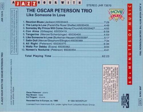 The Oscar Peterson Trio - Like Someone In Love (1994)