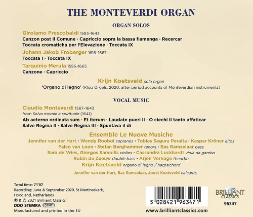 Krijn Koetsveld - The Monteverdi Organ (2021) [Hi-Res]