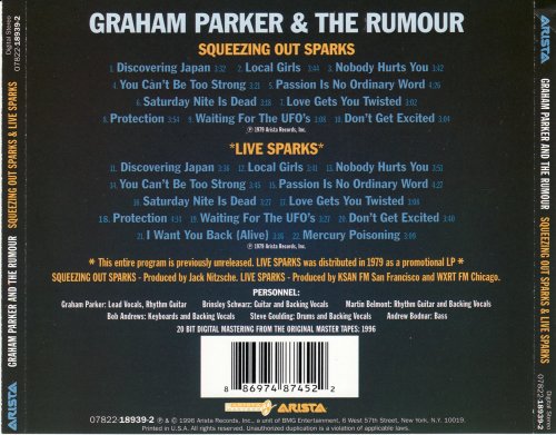 Graham Parker & The Rumour - Squeezing Out Sparks + Live Sparks (1996)