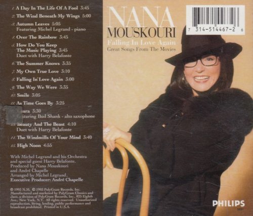 Nana Mouskouri ‎– Falling In Love Again: Great Songs From The Movies (1993)