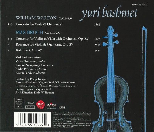 Yuri Bashmet - Walton, Bruch: Works for Viola and Orchestra (1998) CD-Rip