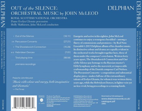 Evelyn Glennie - Out of the Silence: Orchestral Music by John Mcleod (2018) [Hi-Res]