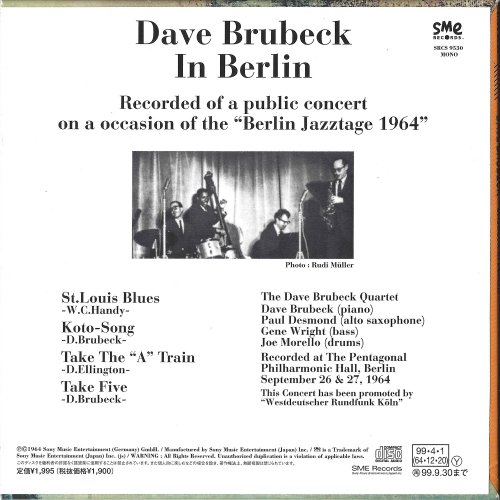 Dave Brubeck - Dave Brubeck in Berlin (1964) [1999]