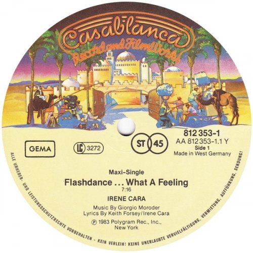 Irene Cara - Flashdance... What A Feeling (Long Version) (1983) Vinyl, 12"