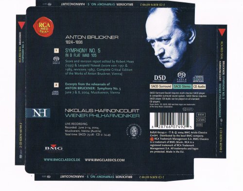 Nikolaus Harnoncourt, Wiener Philharmoniker - Bruckner: Symphony No. 5 in B flat WAB 105 (2004) [SACD]