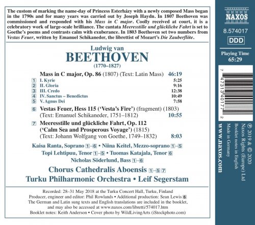 Turku Philharmonic Orchestra & Leif Segerstam - Beethoven: Mass in C Major & Other Sacred Works (2020) CD-Rip