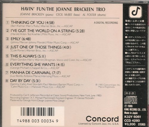 The Joanne Brackeen Trio - Havin' Fun (1985)