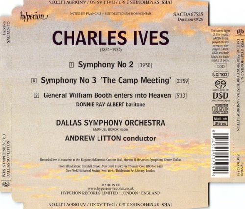 Dallas Symphony Orchestra, Andrew Litton - Ives: Symphonies Nos. 2 & 3 (2006)