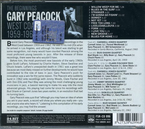 Gary Peacock - The Beginnings. West Coast Years 1959-1962 (2020) CD-Rip