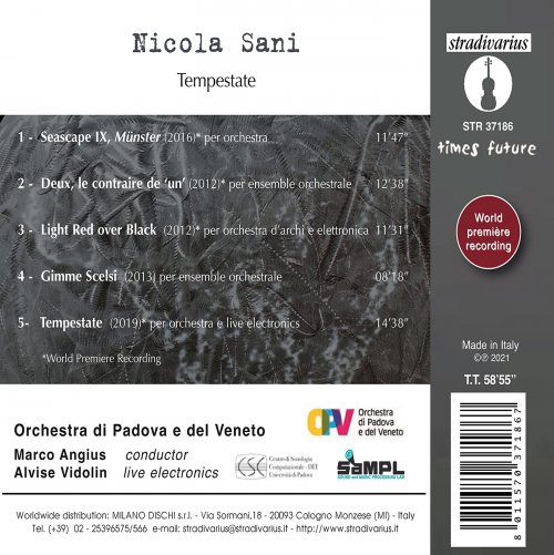 Orchestra di Padova e del Veneto, Alvise Vidolin, Marco Angius - Nicola Sani: Tempestate & Other Works (2021) [Hi-Res]