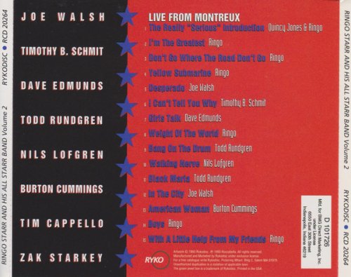 Ringo Starr - Ringo Starr And His All Starr Band Volume 2: Live From Montreux (1993)